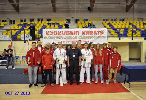 VII Mistrzostwach Europy Juniorów Kyokyshin Karate